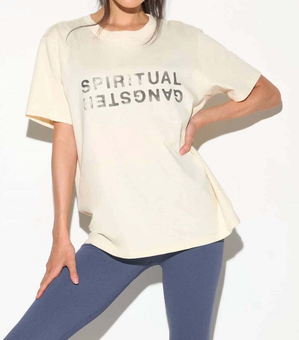 NEW SPIRITUAL GANGSTER women's logo silverlake top in canvas